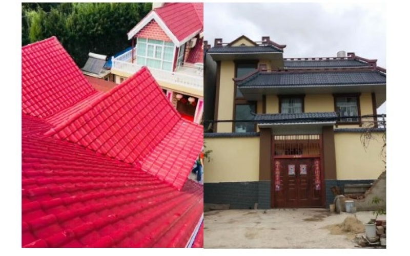 红宝石9999hbs合成树脂瓦-助力美丽乡村建设